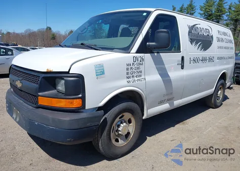 2014 Chevrolet Express 2500 Work Van из США, поврежденный, VIN 1GCWGFCA3E1130871